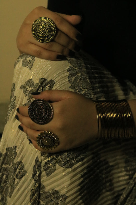 Plain golden bangles